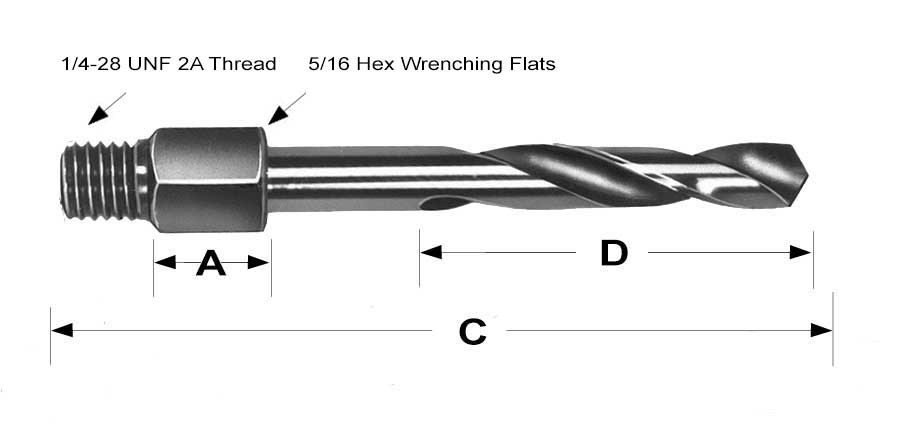 Ground Threads High Speed Steel Steam Oxide .220-Shank 15/16 Thread Length 2-3/8” Overall Length 2 Flute Kodiak USA Made 12-24 Tap 